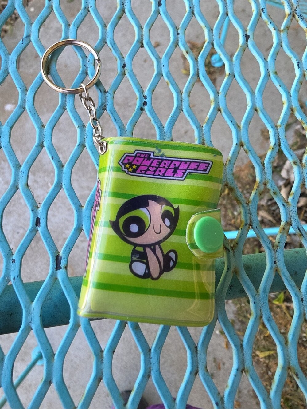 Vintage Powerpuff Girls Buttercup Notebook Keychain Rinco 2000